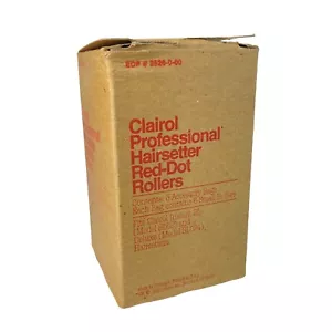 Rulli di ricambio per parrucchieri Clairol Red Dot Hot Small SL02 set di 18 NOS VINTAGE - Foto 1 di 10