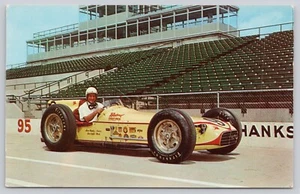 Postal Sam Hanks 500 millas ganador de la carrera 1957 - Imagen 1 de 2