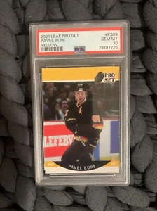 Pavel Bure Yellow Parallel 2021-22 Leaf Pro Set #PS09 PSA 10 Gem Mint Pop 1 HoF - Bild 1 von 24