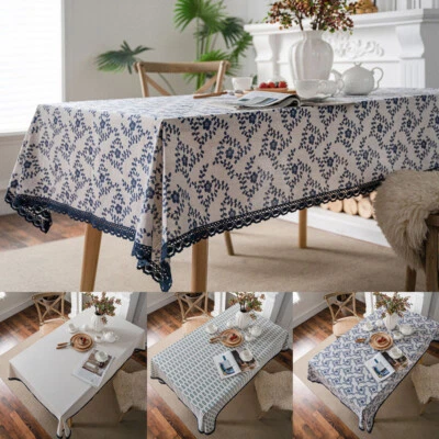 Vintage Tablecloth Lace Tablecloth Table Cloth Cover Dining Kitchen Home Decor - Image 1 of 4