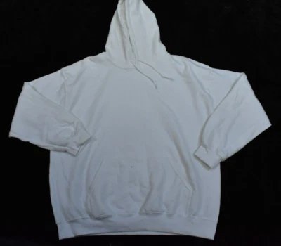 Gildan Heavy Blend Blank Pullover Plain White Hoodie Mens Large Bulk Lot Of 6 - Image 1 of 4