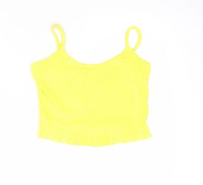 Lipstick Womens Yellow Polyester Blend Tank Size M - Image 1 of 4