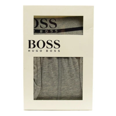 HUGO BOSS Mens Medium Gray Trunk Underwear Cotton Stretch LARGE NWT - Image 1 of 2