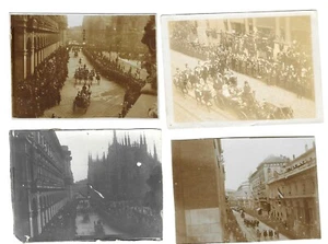 4 FOTO FOTOGRAFIE D'EPOCA I REALI A MILANO 1906 PER L'ESPOSIZIONE INTERNAZIONALE - Imagen 1 de 2