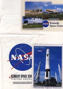 Kennedy Space Center 2 Unused Postcards, Rocket Garden, NASA, from 2000 + Bag - Picture 1 of 5