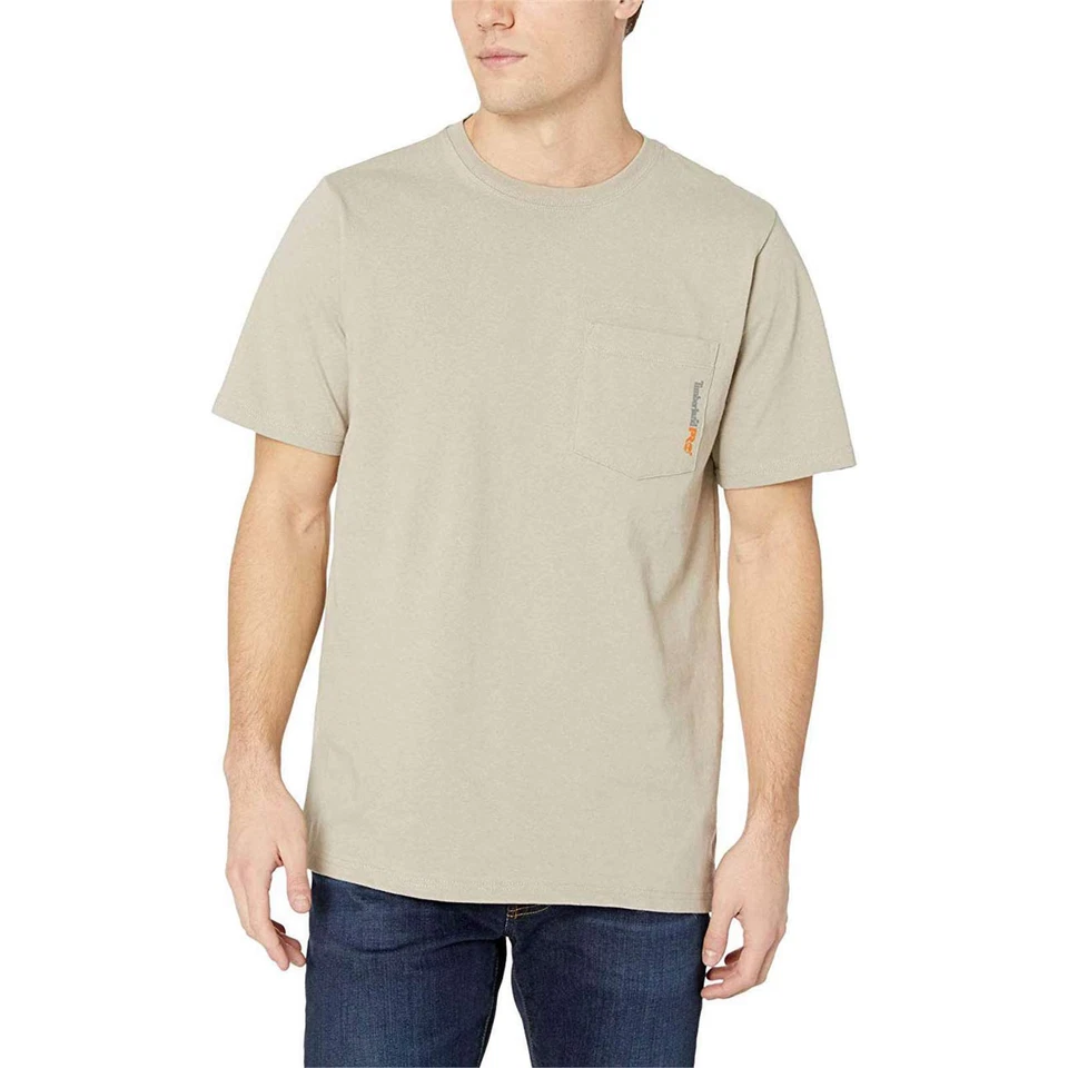 Timberland PRO Men Base Plate Blended TALL Short Sleeve Workwear T-Shirt 30+ UPF - Image 1 of 1