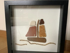 3D Bild Segelschiff (Holz / Steine) - Bild 1 von 3