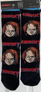 Odd Sox Chucky Head Child’s Play 2 Socks Unisex Adult Black/Orange - Picture 1 of 3