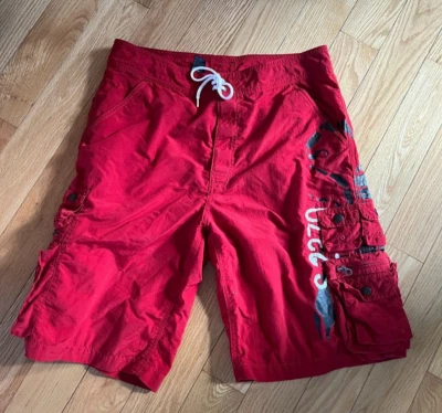 Vintage Polo Ralph Lauren Shorts Trunks Men’s Red Military Nylon 12 pockets 32 - Image 1 of 4