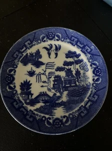 Plato Coleccionista Sauce Azul Vintage 9" Hecho en Japón Decoración Oriental Asiática - Imagen 1 de 4