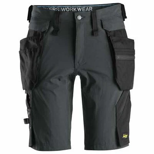 Snickers 6108 Steel Grey/Black (5804) Litework Shorts+ Detachable Holsters - Picture 1 of 29