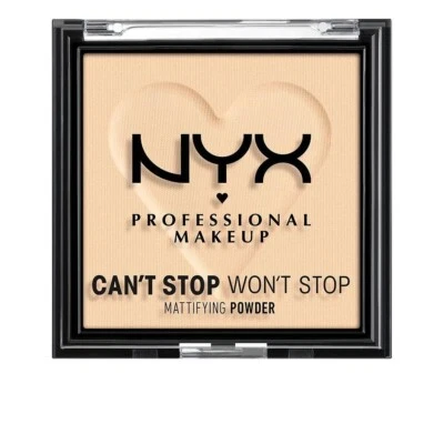 NYX Pro Makeup Can't Stop Won't Stop Mattifying Pressed Powder - 02 Light - Image 1 of 2