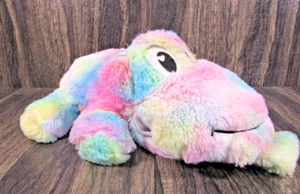 Huggable Little Monsters Plush Stuffed Animal Toy Tie Dye Rainbow Idea Nuova - Picture 1 of 11