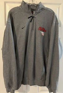 Ole Miss NIKE Basketball Team Issued 1/4 Zip Fleece Pullover Team Issued - Bild 1 von 6