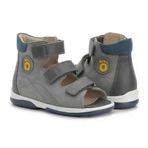 Memo Pedro Boys' Toddler Corrective Orthopedic High-Top AFO-Like Leather Sandal - Picture 1 of 22
