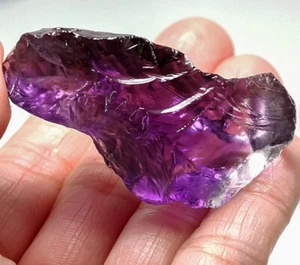 150Ct VVS Natural Deep Purple Amethyst Facet Rough Specimen YDAg4762 - Picture 1 of 3