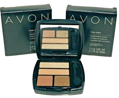 AVON True Color Eyeshadow Quad  2 EYESHADOW NAKED TRUTH DISCONTINUED - Image 1 of 2