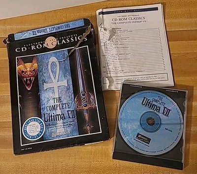Complete Ultima VII Origin CD ROM Classics Electronic Arts PC Box Game CIB - Image 1 of 4