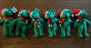 MLB Lotto di 6 Salvino’s Bammers 1998 Slam Beanie Baby Bears NUOVI Natale HOF - Foto 1 di 15