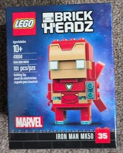 LEGO BRICKHEADZ: Iron Man MK50 (41604) Neu Versiegelt Schneller Versand - Bild 1 von 6