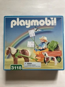 Neu Playmobil 3118 "Kinder Ponywagen" versiegelt *einige Kartonschäden - Bild 1 von 6