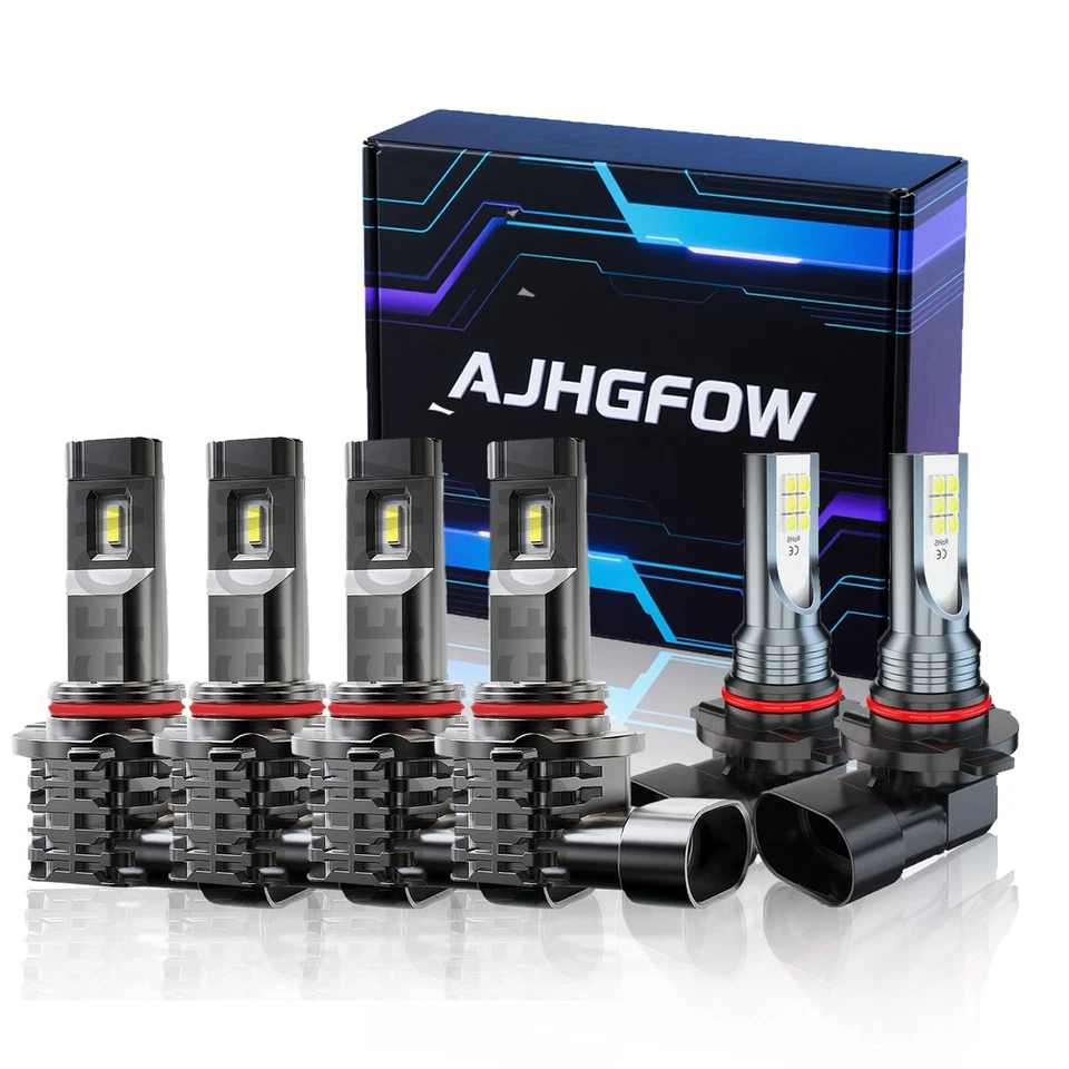 For GMC Sierra 3500 Cab Pickup 2003-2006 LED Headlight High Low Fog Light Bulbs - Image 1 of 4