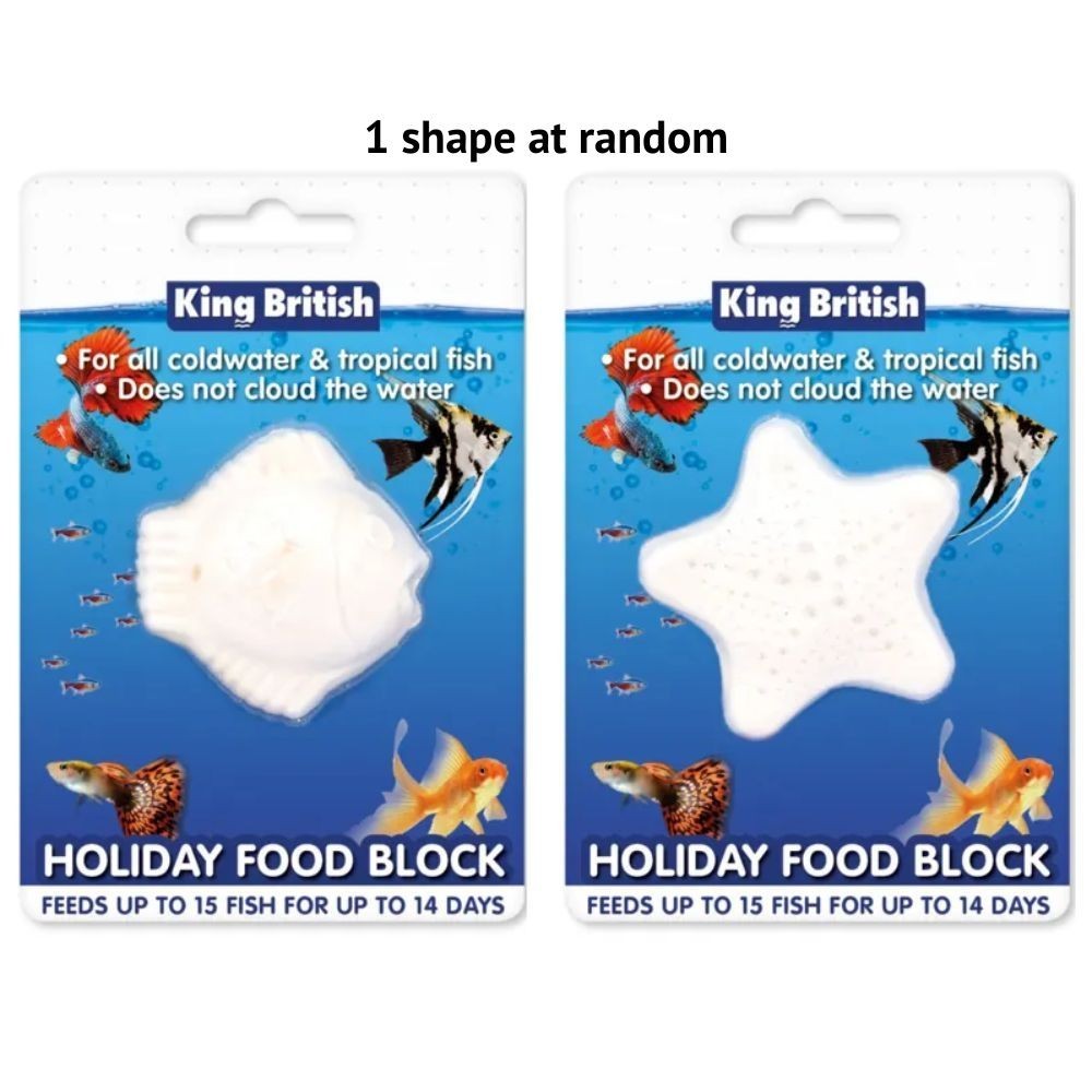 Fish Food Block King British Holiday Food Block - Calcium Vacation Feed ...