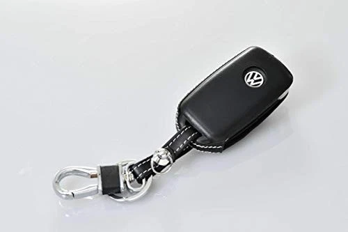 core OBJ Leather Key Cover with White Stitching for Volkswagen Beetle/UP / Golf5 - Image 1 of 3