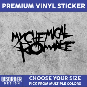 MY CHEMICAL ROMANCE [VINYL STICKER]-for Car/Truck WINDW-LAPTP-FOLDR-U PK CLR/SZE - Picture 1 of 6