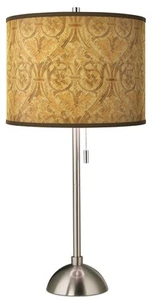 Giclee Glow 28" High Golden Versailles Brushed Nickel Table Lamp - Picture 1 of 4