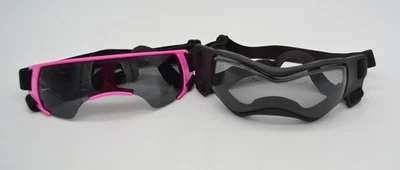 Лот из 2 собак солнцезащитные очки собаки очки удобное носить регулируемый УФ черный розовый SM - Изображение 1 из 4