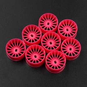 YR Wide Rim Set 11mm For Kyosho 1/28 AWD Mini-Z RC (Offset 0,+1,+2,+3) Pink - Picture 1 of 3