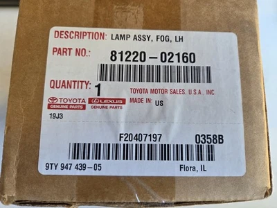 Luz antiniebla lado izquierdo Toyota Tundra 2014-2021 *NUEVO* OEM 81220-02160 Foto 1 de 4