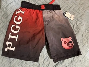ROBLOX Piggy Extra small Boys Swim Trunks New With Tags - Picture 1 of 6
