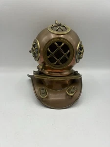 Vintage Rolex Submariner Copper & Brass Divers Helmet Store Watch Display 70’s - Bild 1 von 6