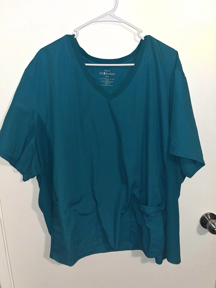 Womens Cherokee Scrub Top Shirt Proflexibles Size 5X Short Sleeve - Image 1 of 4