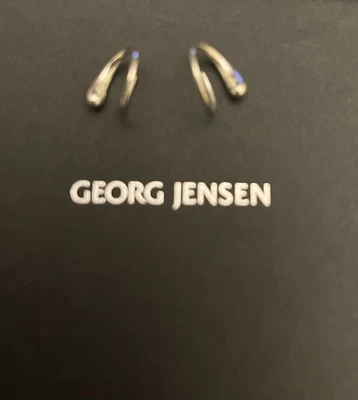 Georg Jensen MERCY Swirl Sterling Silver Earrings RRP 170 - Image 1 of 4