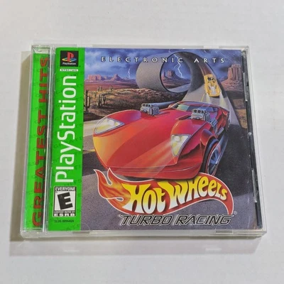 Hot Wheels: Turbo Racing | Greatest Hits | (PS1, 1999) | CIB | Tested & Working - Image 1 of 4