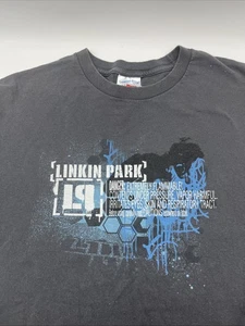 Vintage Y2K Linkin Park Meteora 2003 Concert Tour Rare Band T-Shirt Size L - Bild 1 von 10