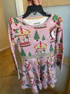 Mini Boden Mabel Twirly carousel Dress 4-5Y - Image 1 of 3