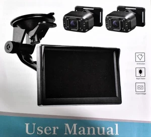 Baby Car Camera 4.3 inch LCD monitor 2 cameras - Picture 1 of 3