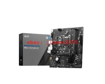 MSI PRO H510M-B Motherboard, micro-ATX, 6GB/s, DDR4, HDMI/VGA, Intel, PCI-Ex16x1 - Image 1 of 3