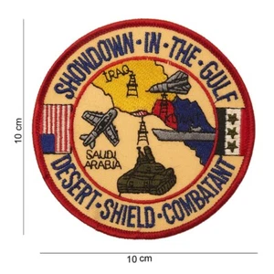 Aufnäher US-Air-Force Desert Shield Combatant Showdown in the gulf ca 10 cm - Picture 1 of 1