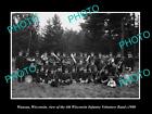 Old Postcard Size Photo Of Wausau Wisconsin The Wi 4Th Infantry Band C1900