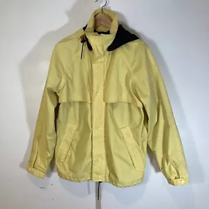 Sportif Vintage Hooded Gore Tex Jacket Adult Size Small Yellow Full Zip - Picture 1 of 6