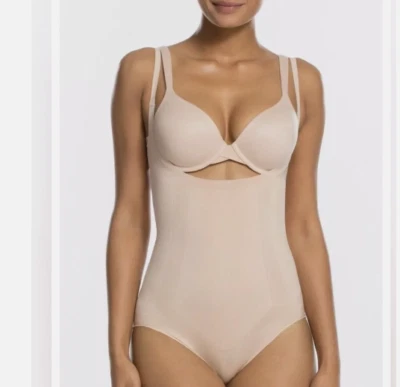 Spanx 10129P Open-Bust Panty Bodysuit Size 2X soft nude - Image 1 of 4