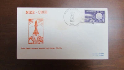 UNITED STATES ROCKET FIRED WALLOPS ISLAND NIKE CREE 10-1961 ADDRESSED COVER - Image 1 of 2