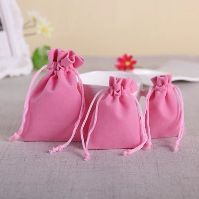 50 Bolsas de Terciopelo Joyería Boda Fiesta Favores Regalos Bolsas con Cordón  Foto 1 de 4