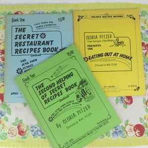 Lot of 3 Junk Food Junkie Cook Booklets Books 1-3 Restaurant Recipes Eating Out - Picture 1 of 10