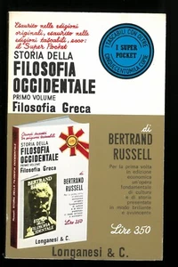 Storia della filosofia occidentale Betrand Russell Longanesi 1968 4 vol - Foto 1 di 4